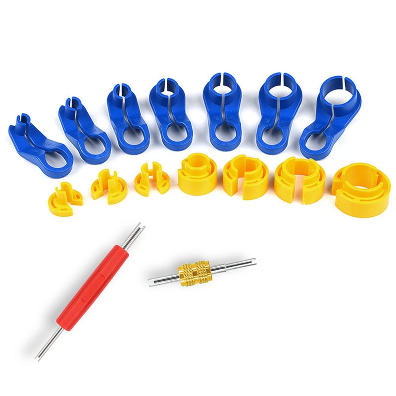ASUBHA AC Fuel Line Disconnect Tool Set  Fuel Line Removal Tool Includes 1/4  5/16  3/8  1/2  5/8  3/4  7/8Inch Quick Disconnect Tool Kit for Automotive AC Fuel Line and Transmission Oil Cooler - Image 1